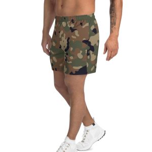 Forest Green Camouflage Printed Ultra Comfortable Shorts Pockets